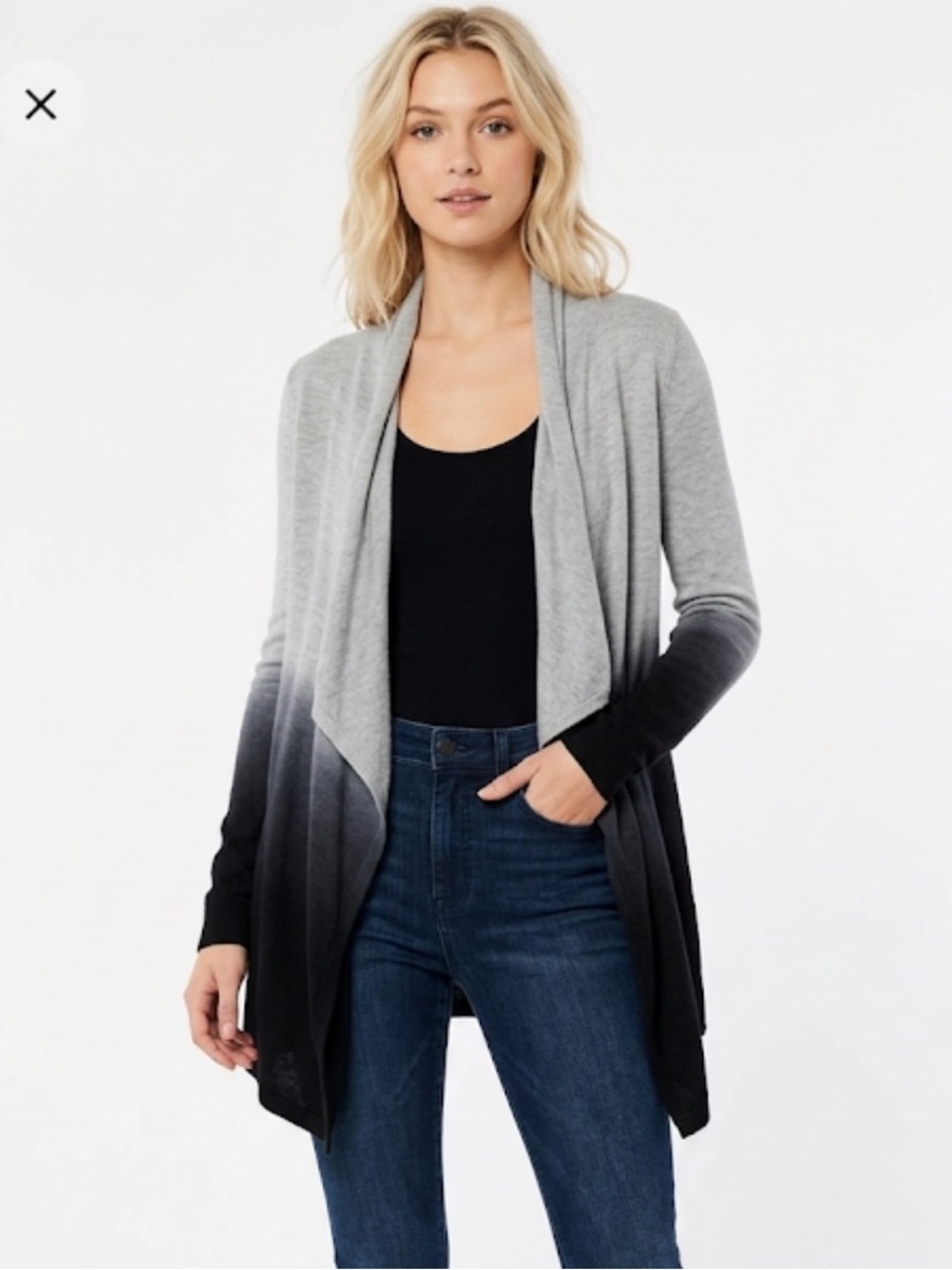 Barefoot dreams cardigan ombré size small/medium